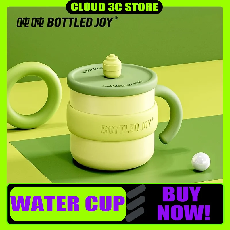 

BOTTLEDJOY Small Capacity Mug Insulation and Cold Insulation Stainless Steel Figurine Cup Cover Office and Home Water Cup