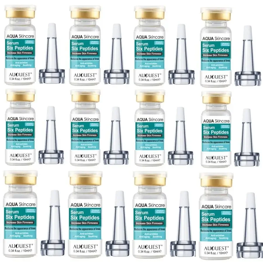 

10pcs/Lot Face Serum Six Peptides Anti Wrinkles Serum Facial Anti Aging Hyaluron Acid Essence Moisturizing Facial Skin Care