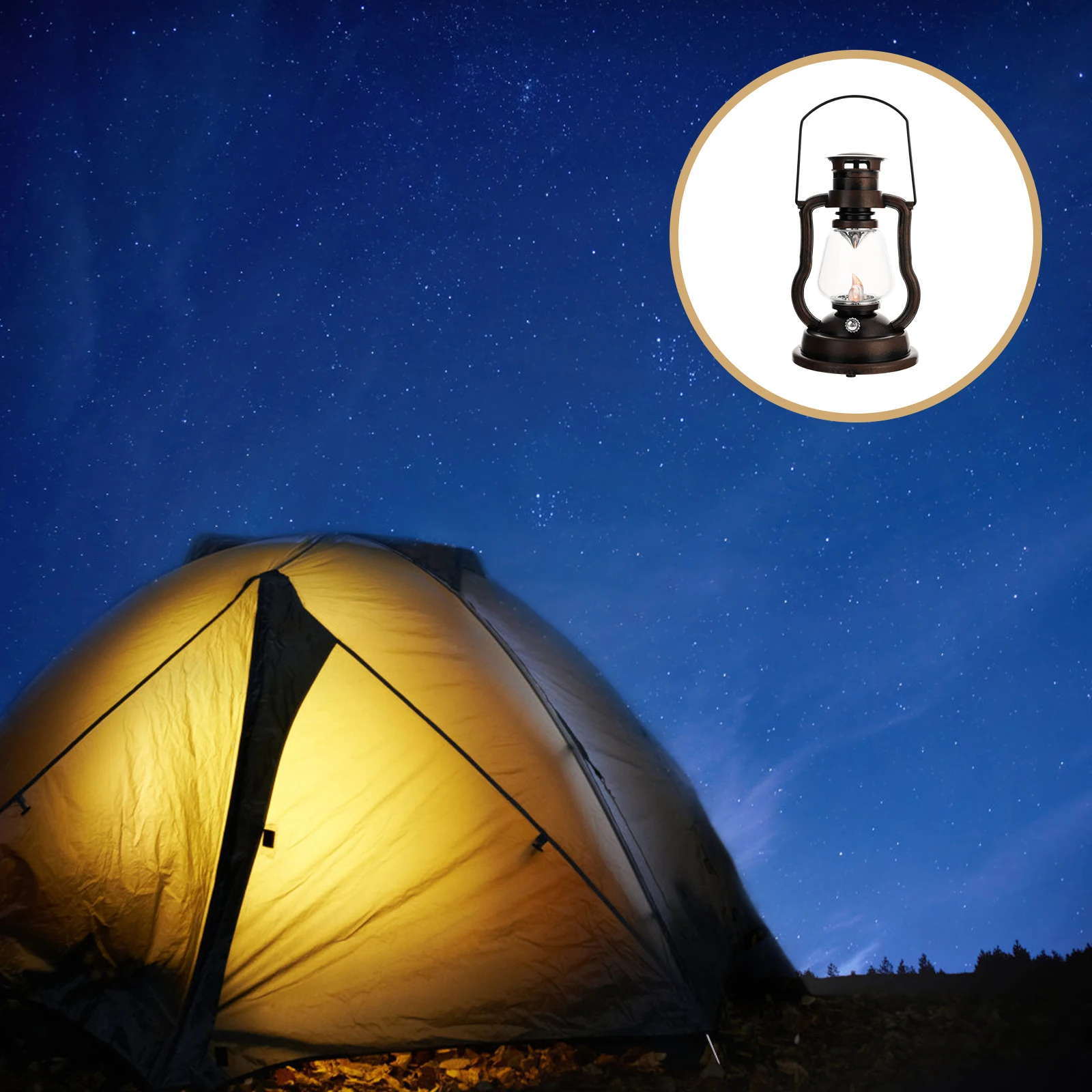 

Retro Horse Lantern Night Light Vintage Decorative Lamp Portable Rechargeable Creative Style For Home Bar Garden Party