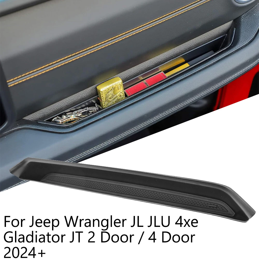 

Органайзер-лоток для хранения с боковой ручкой пассажира для Jeep Wrangler JL JLU 4xe и Gladiator JT 2-дверный / 4-дверный 2024+ Аксессуары