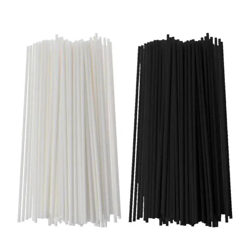 100Pcs 19cmx3mm Fiber Sticks Diffuser Volatile Rod for Home Fragrance Diffuser Home Decoration