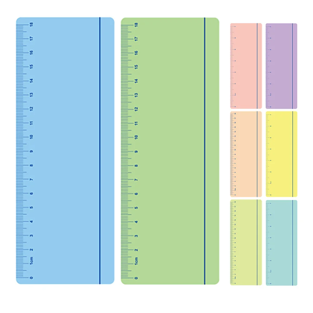 

8pcs Tracking Rulers Guided Reading Strips Ruler Bookmarks Reading Tools Dyslexia Measurement Markings Pet Material