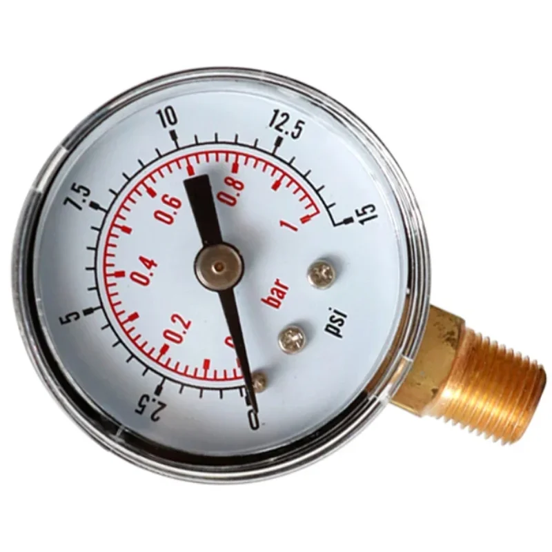 15/30/60/100/160/200/300psi 1PC TS-Y408 Pressure Gauge 40.5mm Dial 1/8 BSPT for Air Gas Water Fuel or any non-corrosive media