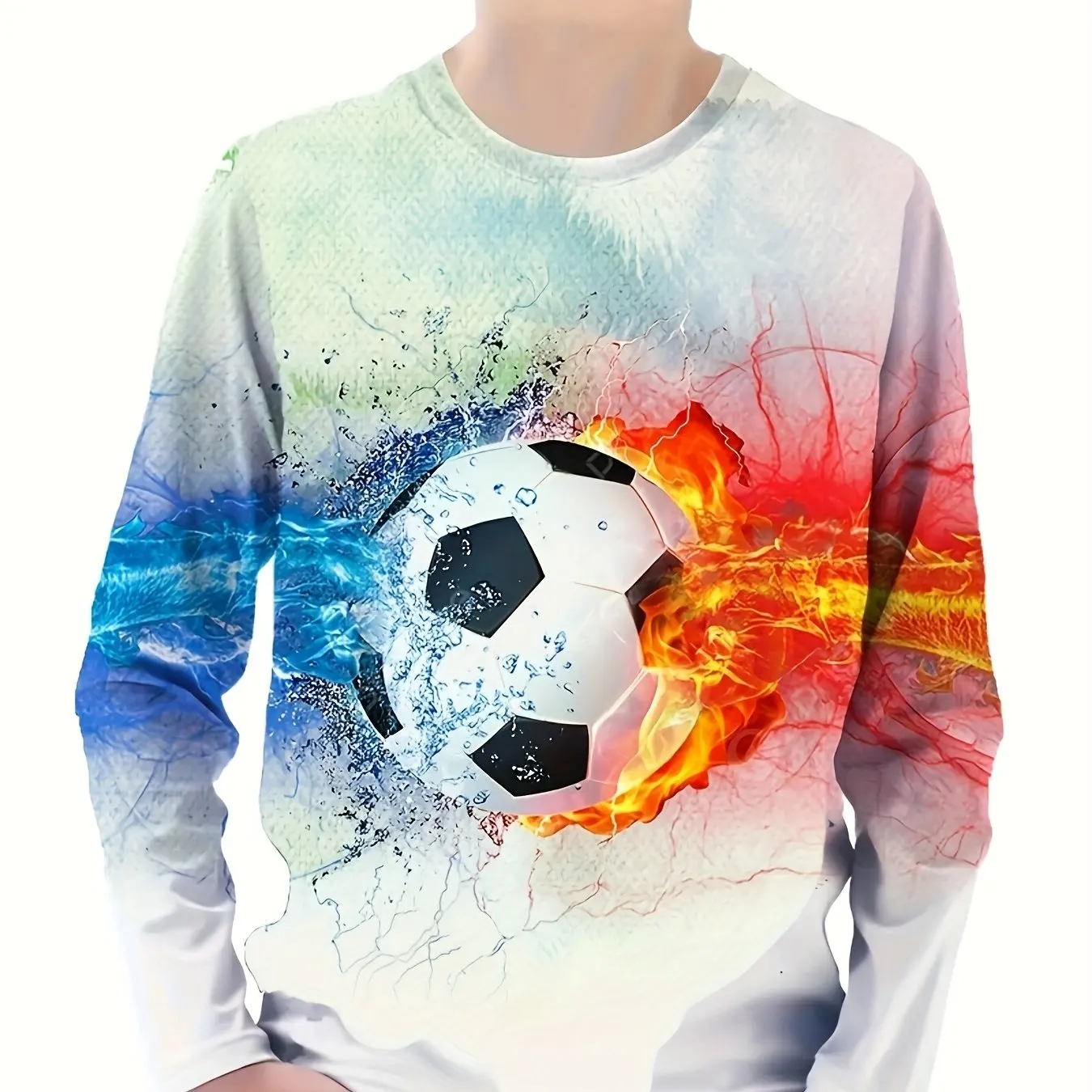 Kids Clothes Boys Tshirt Long Sleeve Children Top Ball Graphic Print Stylish Girl Kids Summer Clothes Casual Children's Clothing