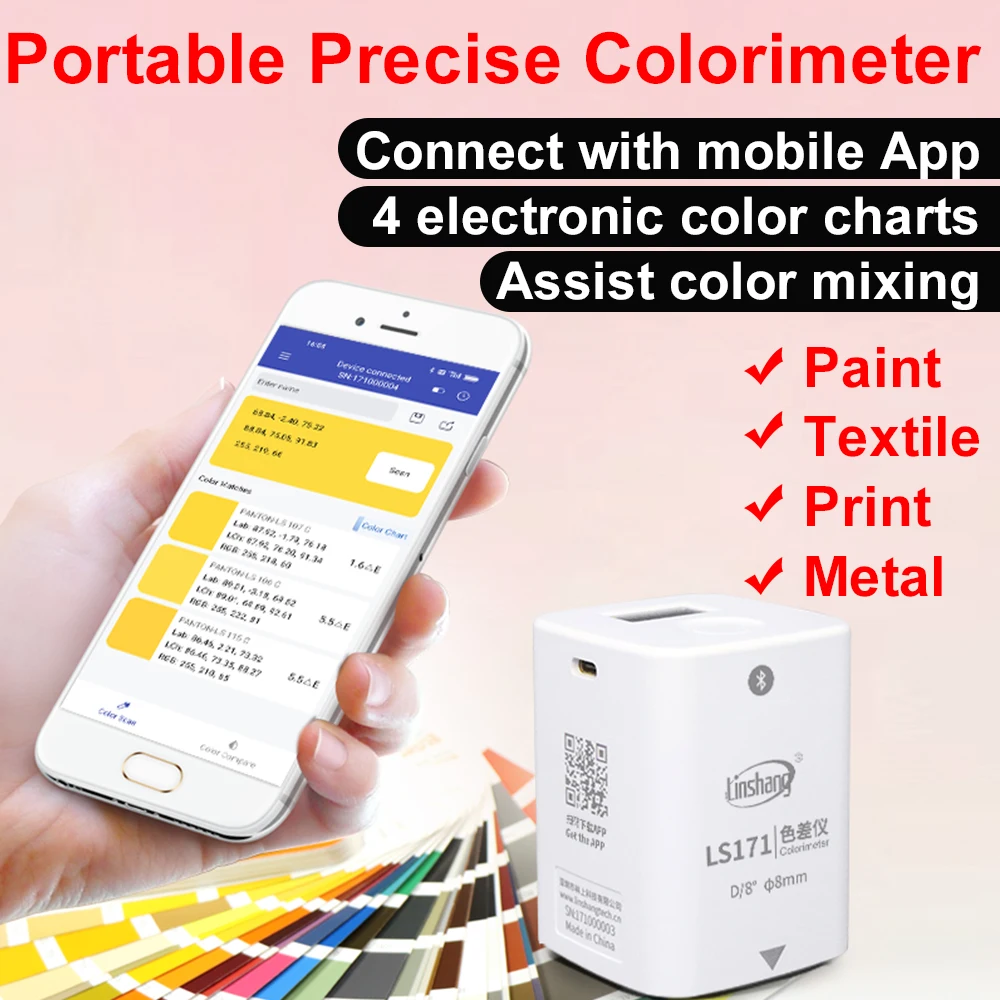 LS171 Precision Portable Colorimeter Color Matching Meter Price Pantone Paint Color Reader Handheld Colormeter Colorimeter