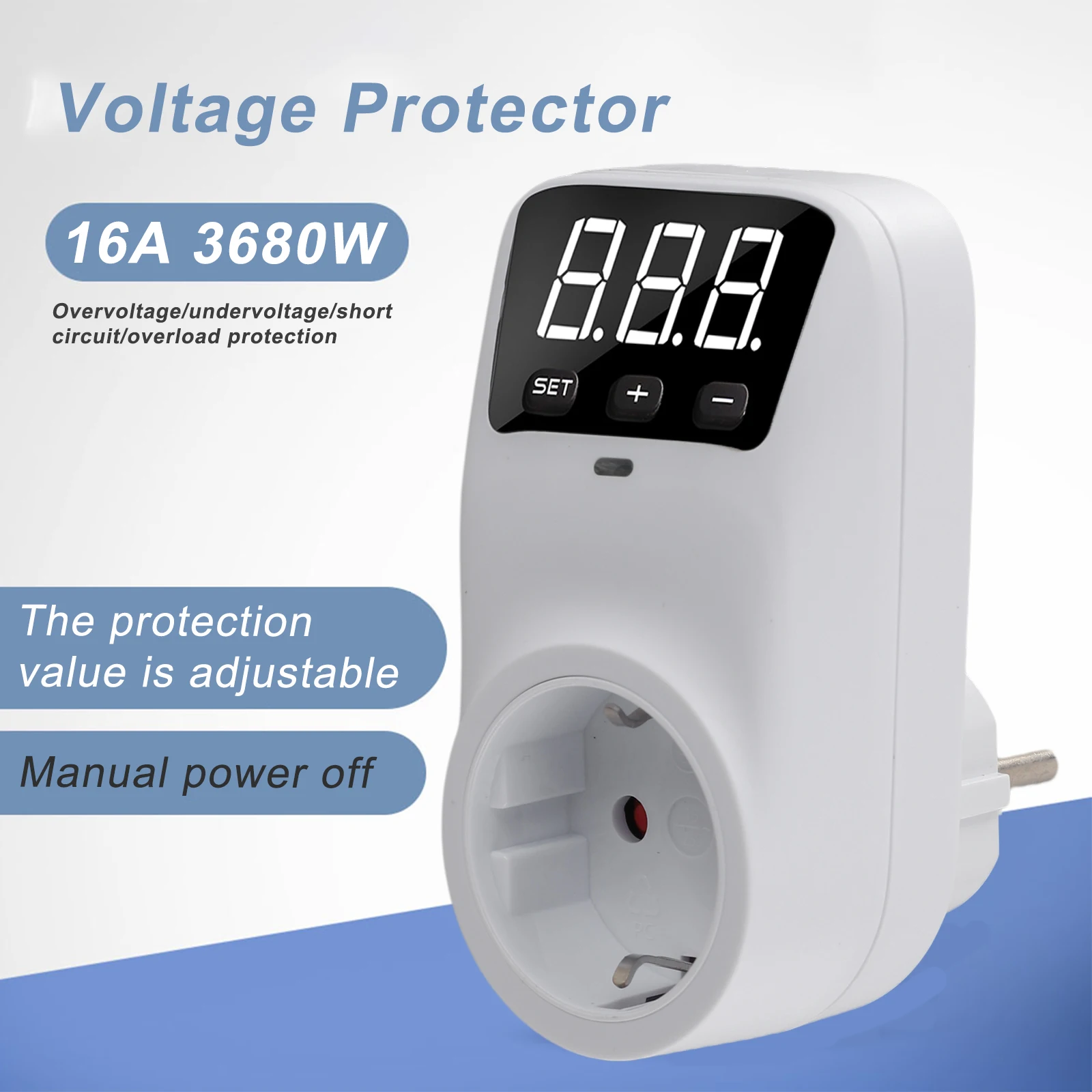

Home Use Office Use Voltage Delay Protector Automatic Surge Protection Adjustable Voltage Range Delay Protection Easy Operation