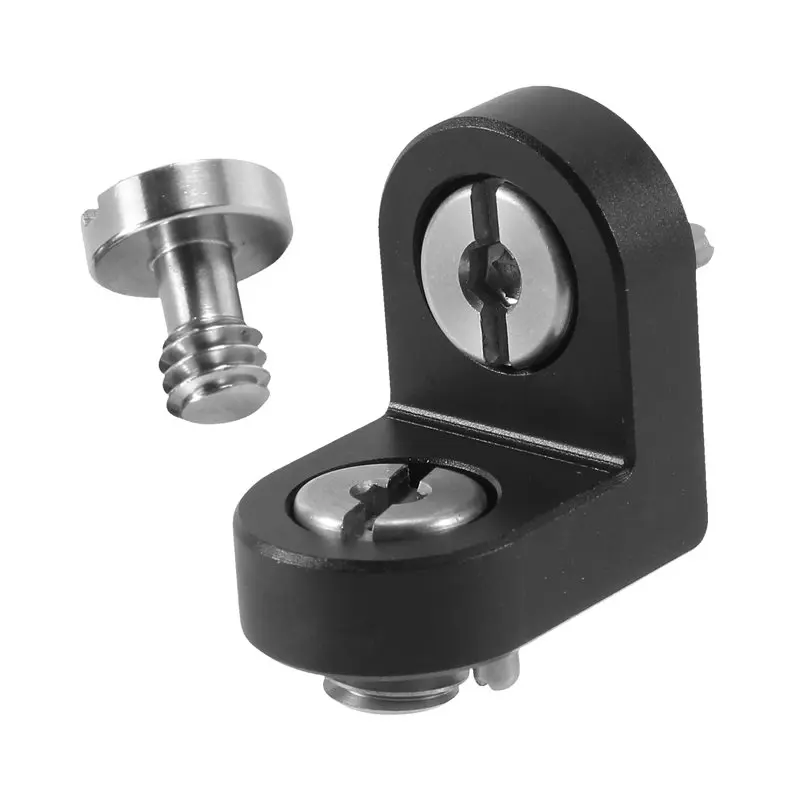 A36T-1/4 3/8 Screw Extension 90° Right Angle Mount Adapter For Tripod Monitor Video Image Transmission DSLR Camera Cage