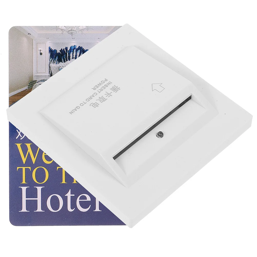 

1Set Card Switch 20A Three Wire White Panel for Hotel Guesthouse Dormitory Activated Power Control Device
