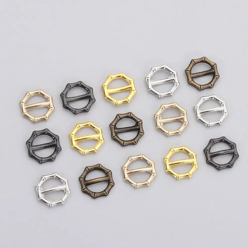 40pcs 5mm Tri-glide Belt Buckle Mini Metal Doll Bags Buckles Newest DIY Small Strap Buckles Doll Buttons Shoes Accessories