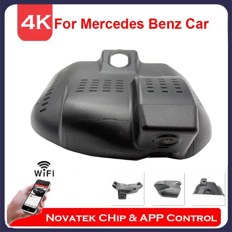 4K HD Plug and Play Wifi DVR for Mercedes Benz C Class w206 C C200L Sport ,C260L 2022 2023, Front and Rear Camera With APP&GPS