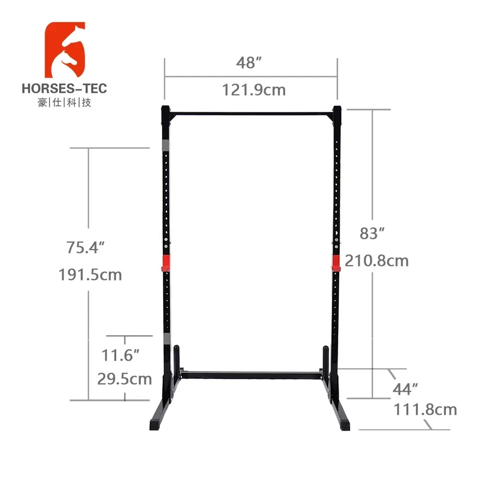 Fitness musculation machine half squat stand pull-up bar