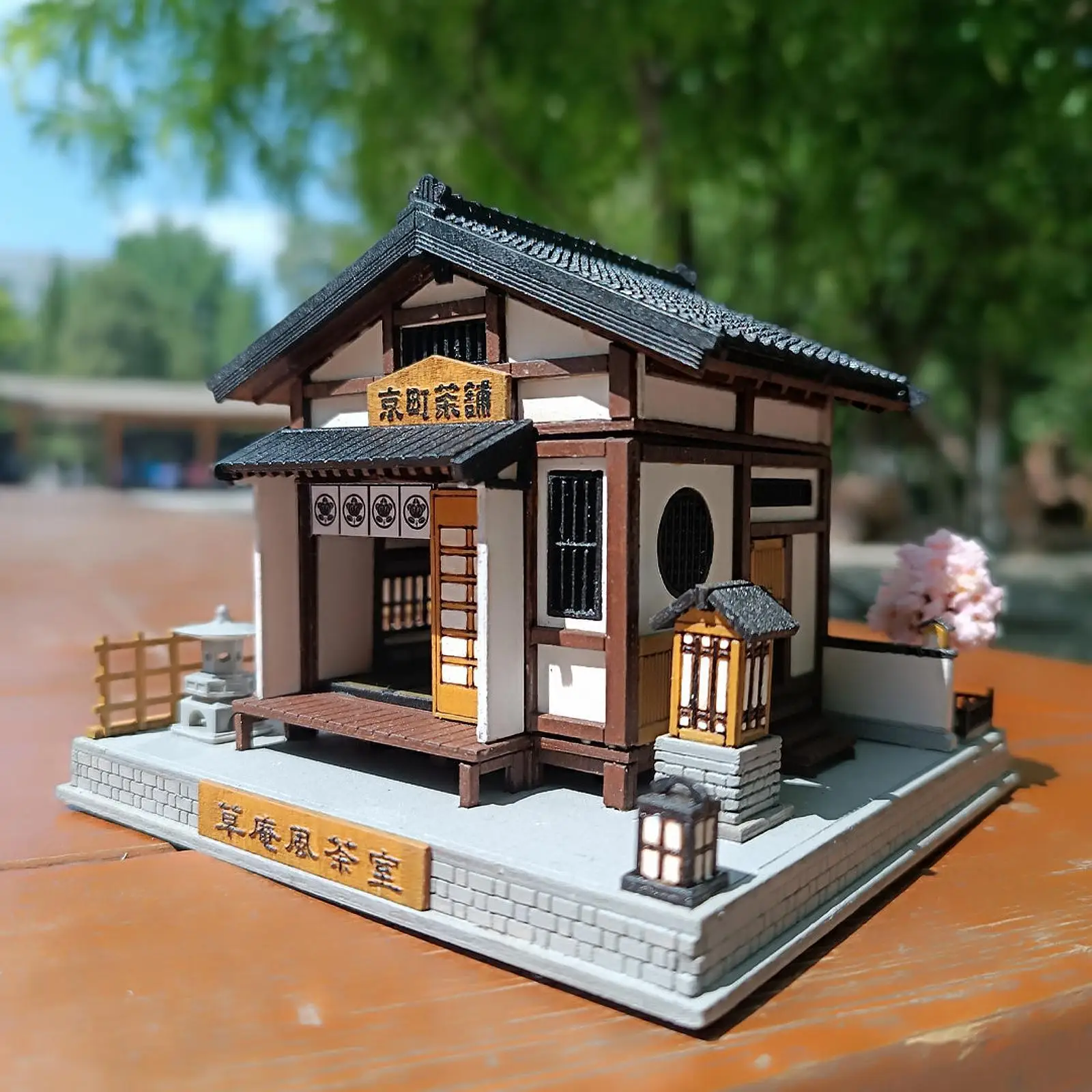 

DIY Miniature Tea Room Kit 1: 64 Japanese Style, Miniature Scene Model, for Children