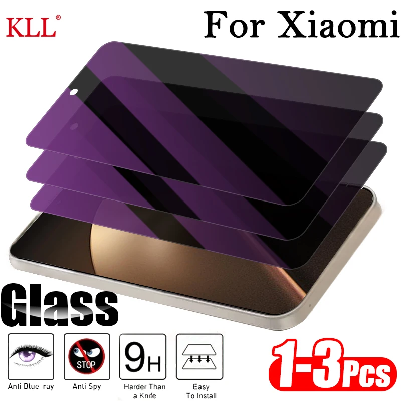 

1-3pcs Privacy Anti Blue-ray Tempered Glass for Xiaomi 15T 14T 13T 12T 11T Pro Screen Protector for Xiaomi 15t Pro Anti Spy Glas