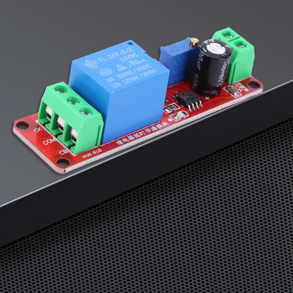 NE555 Timer Control Switch Car Relays 0~10S Car Start Delay Switch Board 5/12V Pulse Generation Duty Cycle Electronic Components