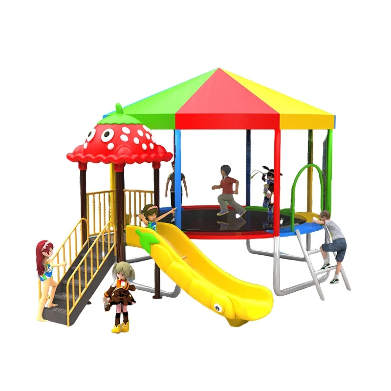 ملعب خارجي ملاهي منزلق بلاستيكي معدات ملعب مجموعة 2026 #4