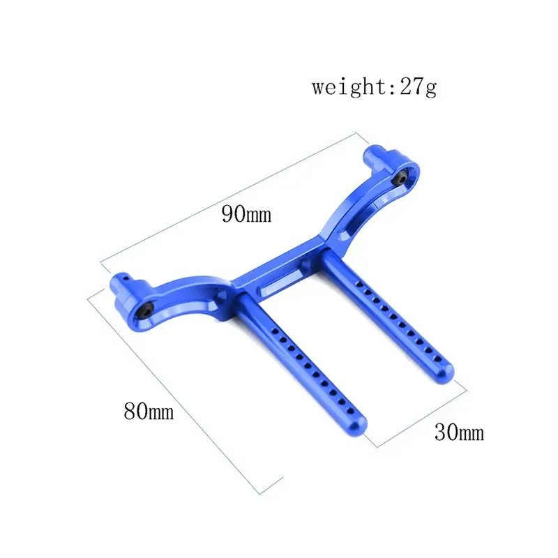 Compatible 2Pcs Metal RC Car Front and Rear Body Post Mounts Shell Column for 1/8 RC Car Upgrade Parts,Red