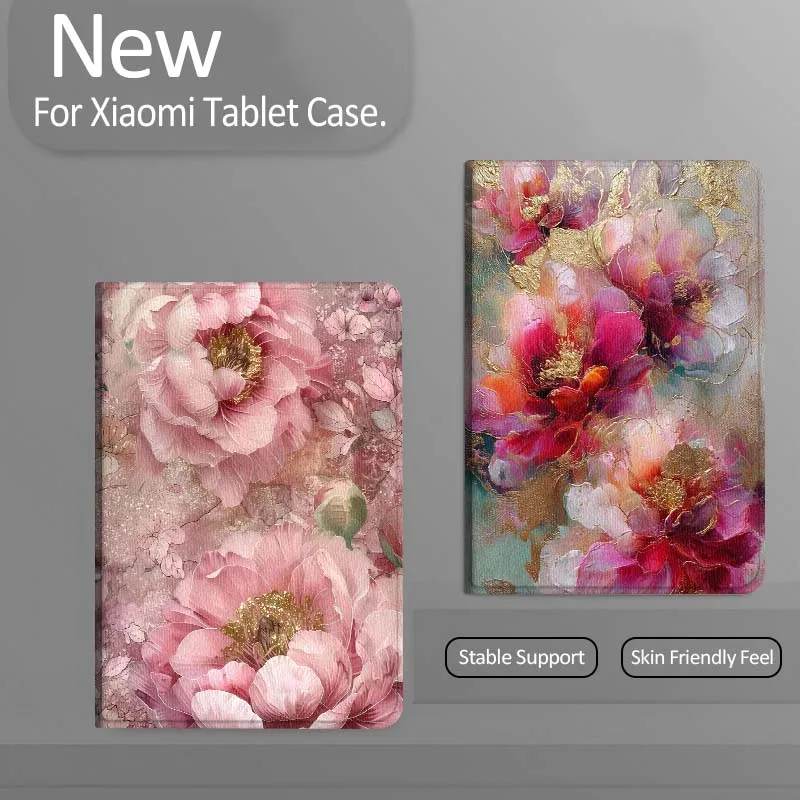 

Красочный чехол для планшета с золотым цветочным рисунком для Xiaomi Redmi Mini Pad SE K 2 4 5 6 7 8 2023 2025 11 8.8 11.2 10.1 Pro
