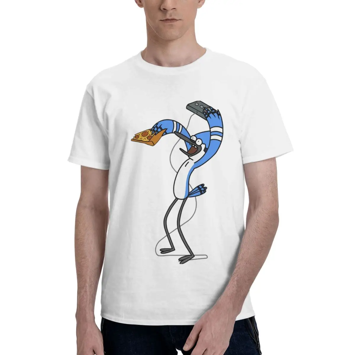 Rigby And Mordecai Retro T Shirts Graphic Y2K Idea O-neck Men Women T Shirt Tops