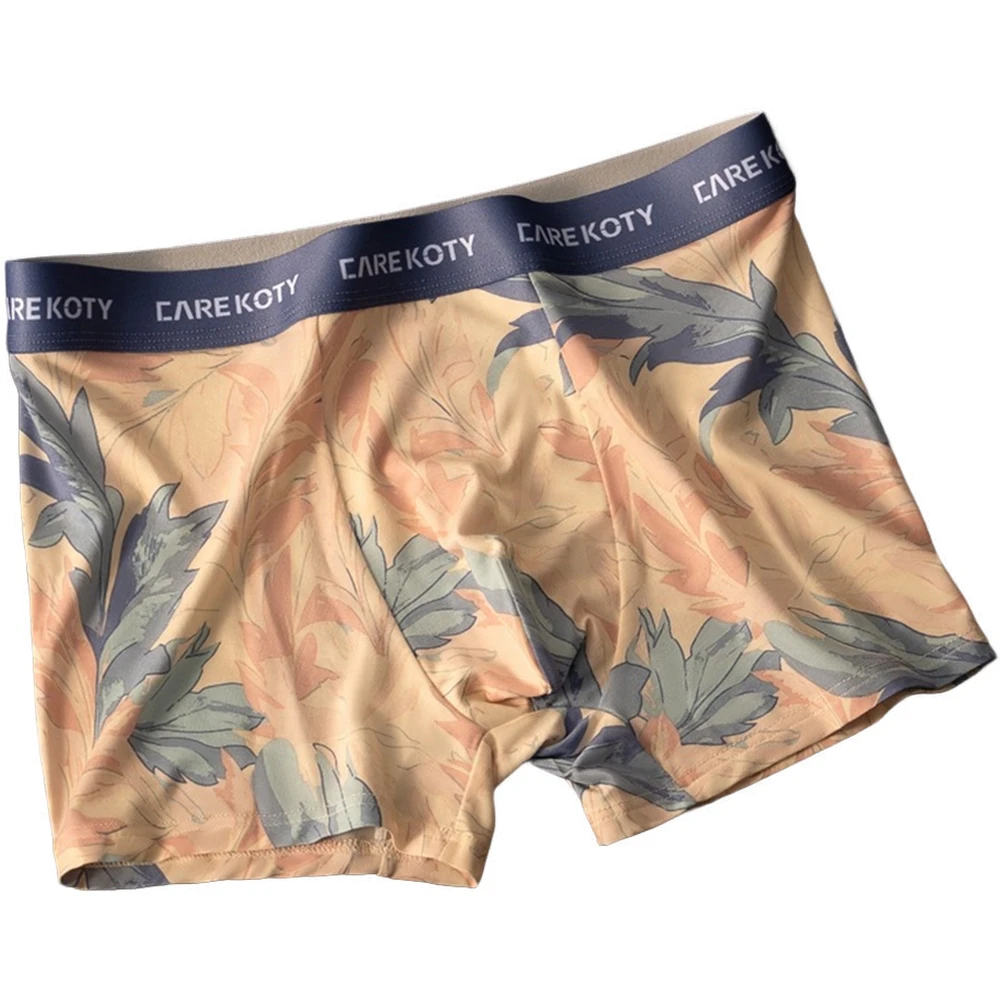 

Casual Evening Wear Breathable Underwear Smooth Sleep Panties Colorful Printed Boxers 10 Spandex Blend 90 Polyester Material