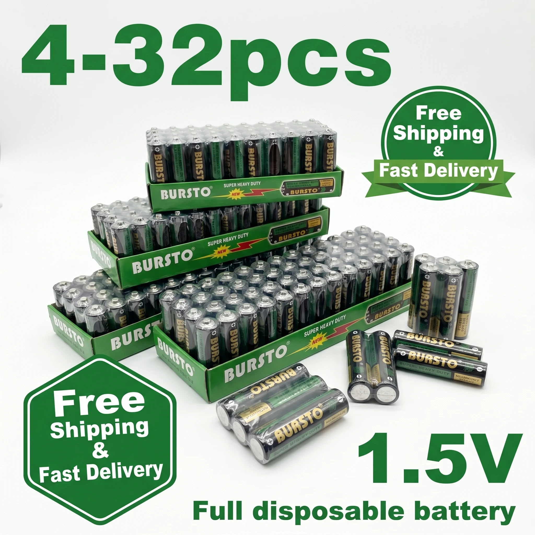 

1.5V AAA Alkaline Batteries 4/8/12/16/24/32PCS Disposable Dry Battery for Flashlight Calculator Clock Toy Long Lasting LR03 Cell