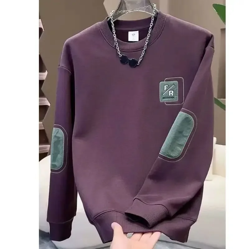 Letter Embroidery Men's Autumn Winter Casual Close-fitting Sweatshirt About Fashion Youth T-shirt Hoodies