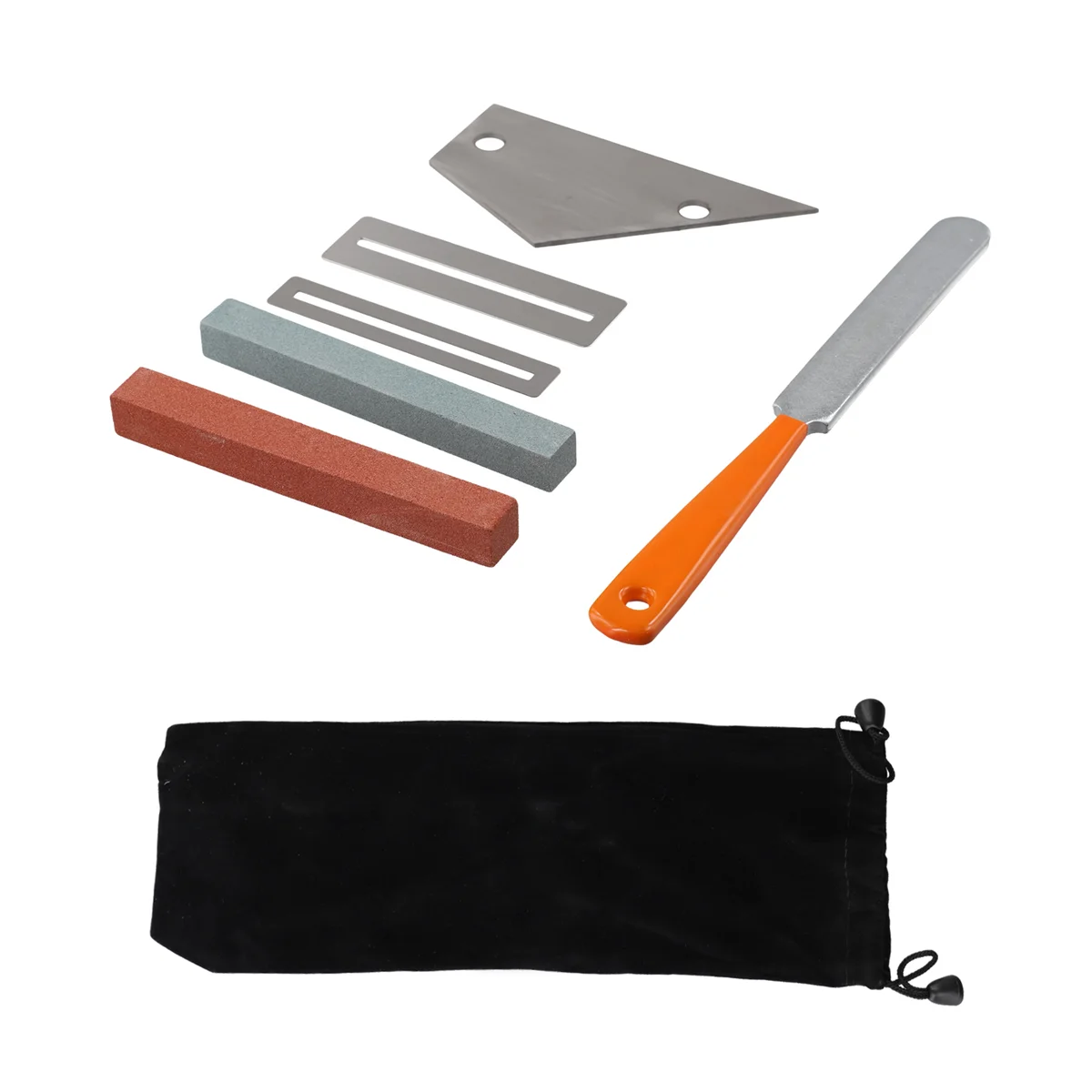 AA-Guitar Luthier Tool Kit Included 1 Pcs Guitar Fret Crowning Luthier File,1 Pcs Stainless Steel Fret Rocker,2 Pcs Fingerboard