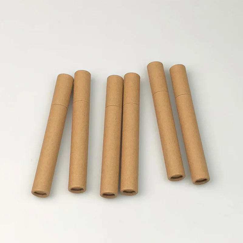 50pcs Short Incense Tube Kraft Paper Empty Incense Barrel Household Joss Sticks Packing Storage Box Organization