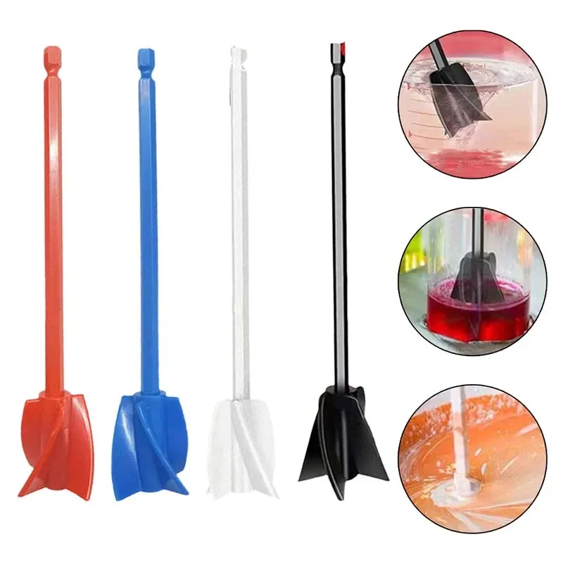 Epoxy Resin Mixing Blade Electric Tool Accessories Mixing Rod Spiral Mixer Paint Mixer Drill Bit Accessories Powerful Mix Tool