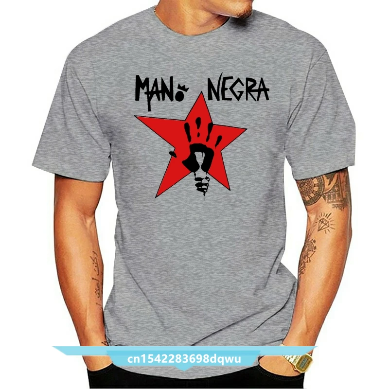 MANO NEGRA KING OF MANU CHAO MALA VIDA SKA PUNK BAND NEW WHITE T-SHIRT For Male/Boy T Shirt Men Short Sleeve Original