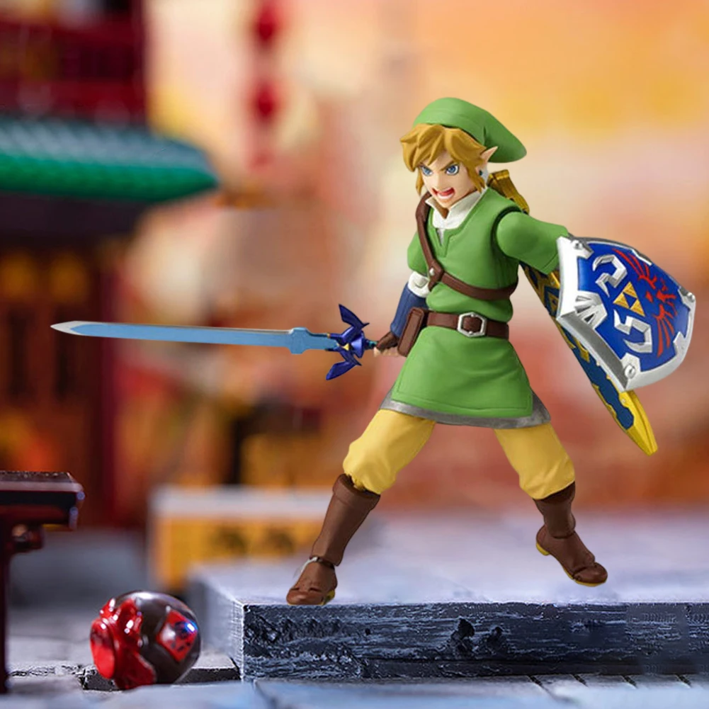 14cm Legend of Zelda Figure Model Collection Skyward Sword Anime Figure Home Decoration Figma 153 Action Figure for Boys Girls