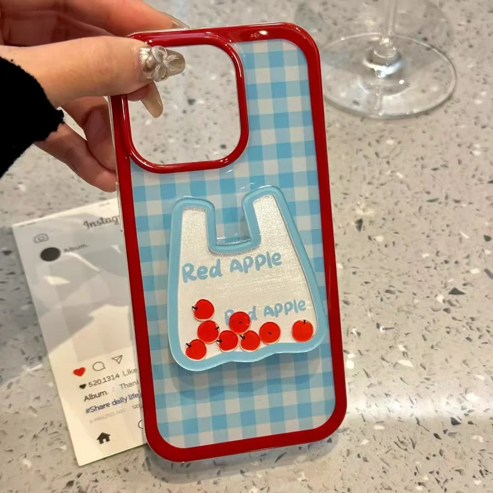 Divertente borsa blu Fruit Shake Rock per supporto Magsafe Griptok supporto per anello da dito per telefono per iPhone staffa per ragazza Samsung