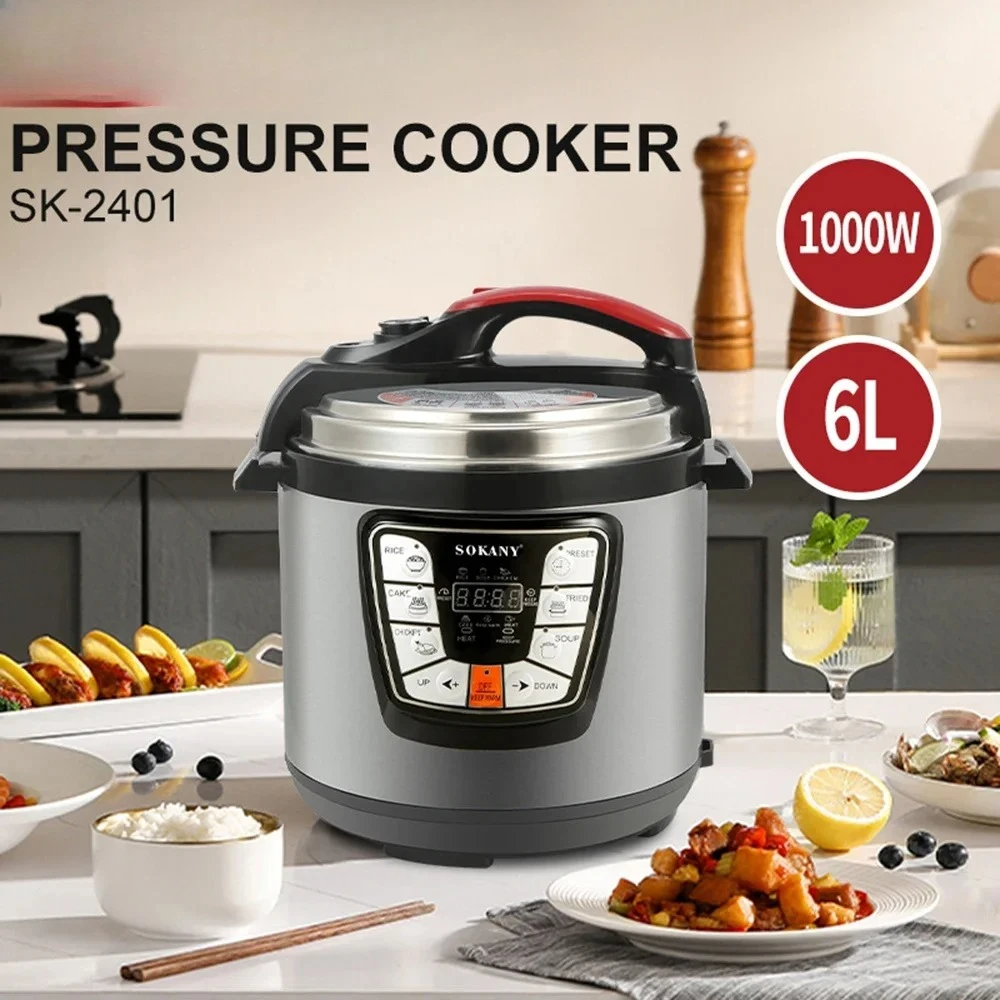 Electric Pressure Cooker, Fast Cooking Steamer, Even Heating, Non-stick Lining, Steamer, Cereal, Multi-cooker