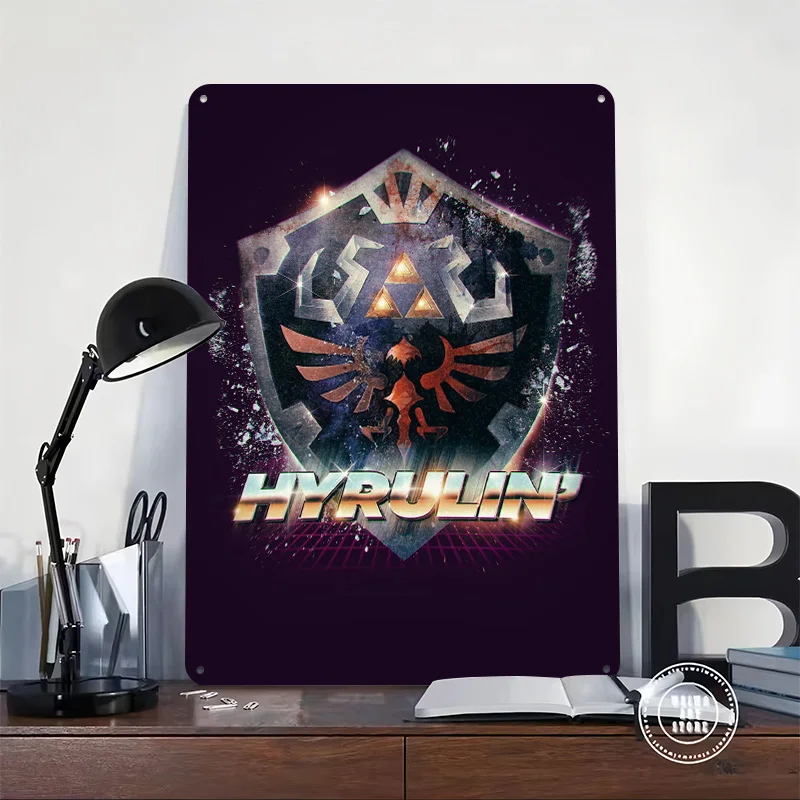 Another Version of My Epic Hylian Tinplate Poster Custom Wall Art Vintage Metal Signs Retro Tin Plaque for Mancave Decoration