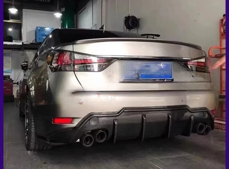 

For Lexus GS300 350 450 460 Modified Carbon Fiber Tom's Rear Lip Exhaust Tail Throat