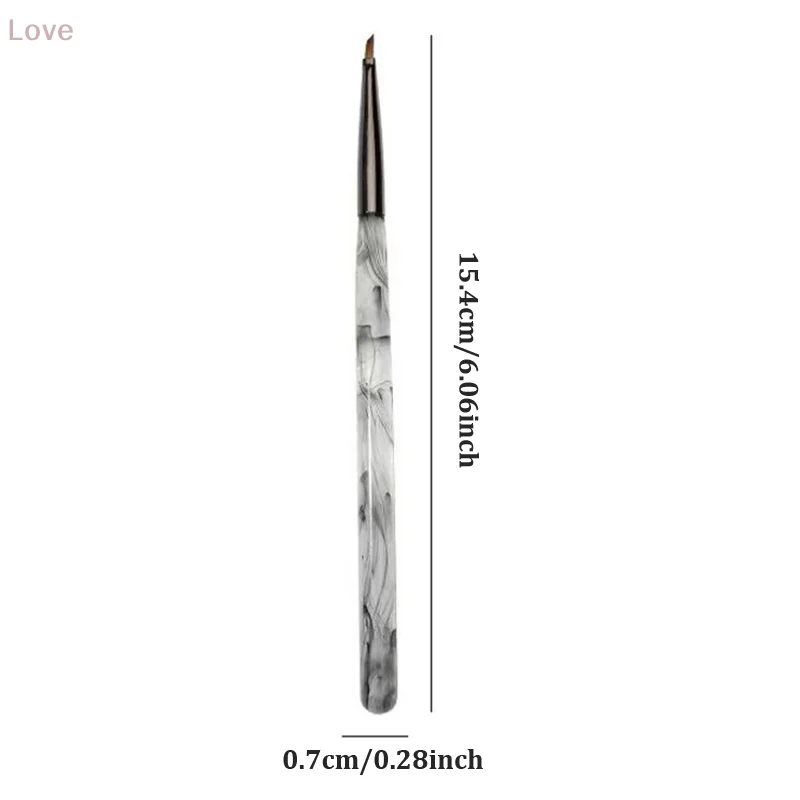 [L & P] 1 قطعة فرشاة الثلاثي رسومات أظافر فرشاة القلم نصائح ثلاثية الأبعاد نمط العلاج بالضوء جل الأشعة فوق البنفسجية من الإكليريك لتقوم بها بنفسك أدوات مانيكير