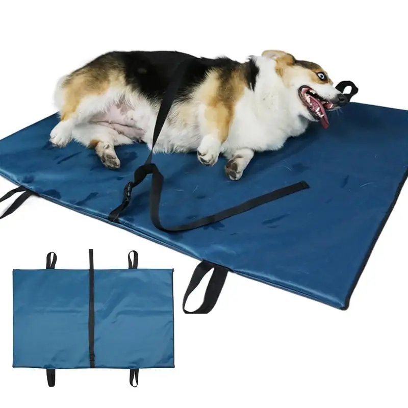 

Large Dogs Stretcher For Dog Flexible Dog Rescue Sling With Seatbelt Integrated Handle Pet Carrier Portable Foldable Dog Lifter