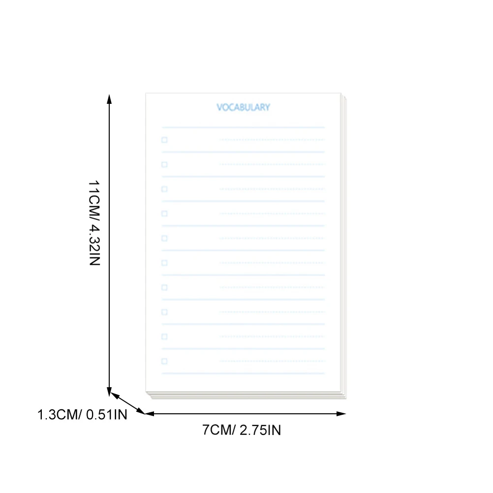 12pcs Portable Memo Pads Compact Notepad Small Writing Notebooks Smooth Paper Bright Color Grocery List Tearable Tabs Vocabulary