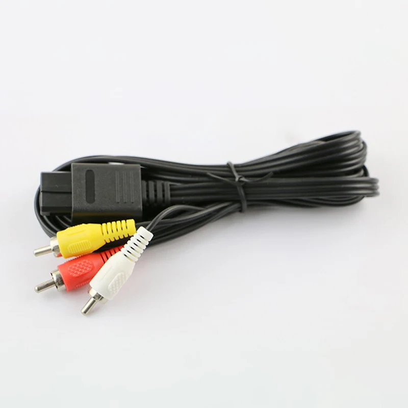 1 Stück Videokabel-Anschluss 1,8M AV-Kabel Composite-Videokabel für 64/N64/Game Cube/Super Nintendo für TV-Spiele – Detail 3