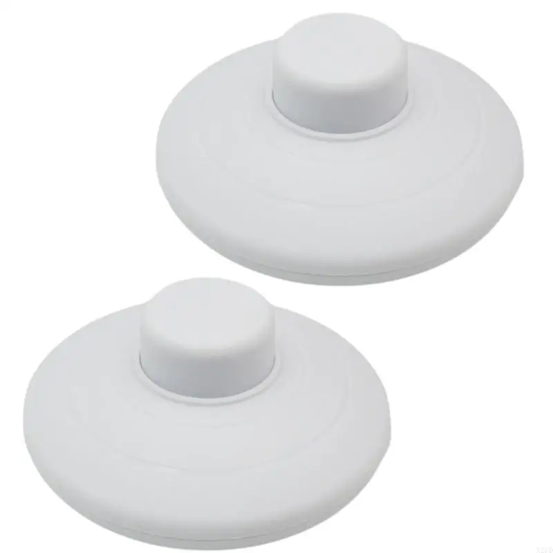 2PCS SHOD FOOT BEOTS Vòng tròn Bàn đạp chân Công tắc với bước trên nút Nút đặt lại nút chuyển đổi trực tuyến N2UD