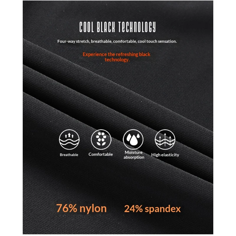 Men's Ice Silk Casual Pants Summer Quick Dry Lightweight Joggers with Zipper Pockets Elastic Waist Sports Trousers for Running F - Image 5