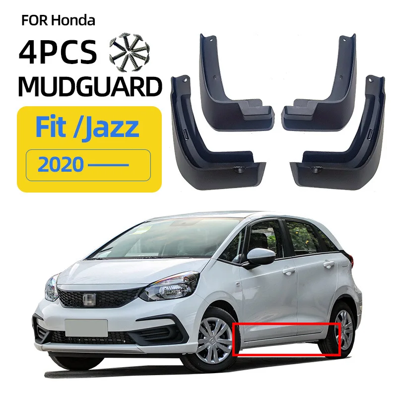 

For 2020-2024 Honda Fit Jazz Mudguards Fender Mudflaps Front Rear Flares Splash Guards Cover Car Accessorie