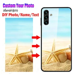 Customized Design Phone Cases for Samsung A14 A13 A34 A54 M23 A25 5G Glass Cover DIY Image Photo Picture Text Soft TPU Fundas