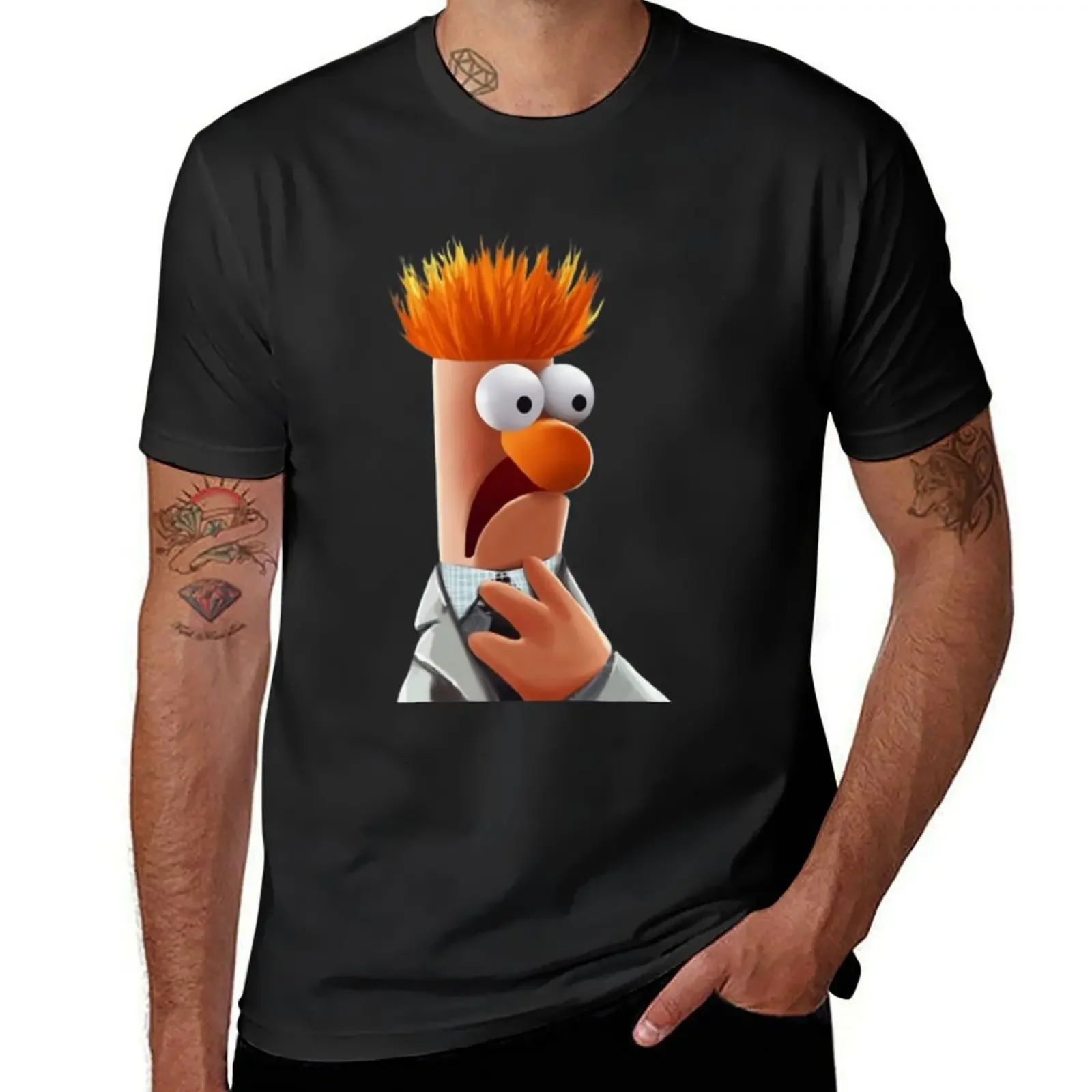 Camiseta de beaker para hombre, tops bonitos, camisas de entrenamiento sublime