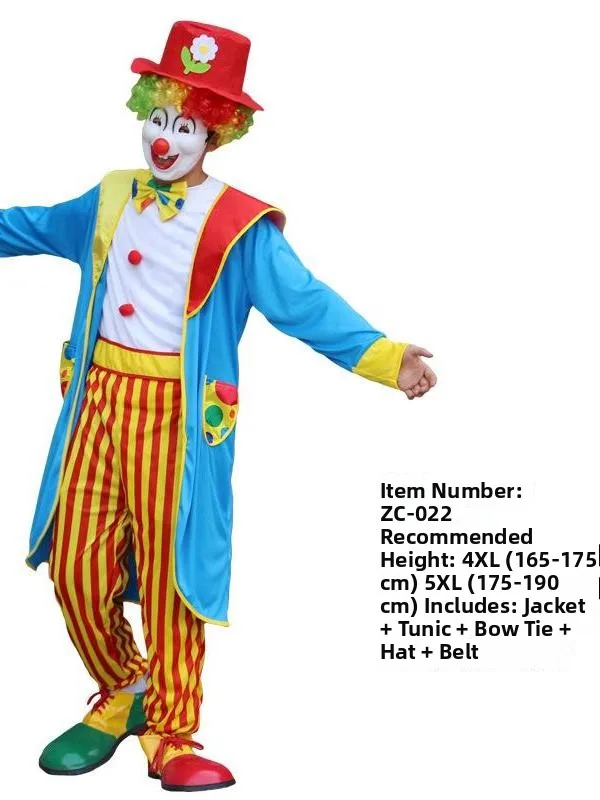 

loween Circus Clown Performance Costume Set Little Clown Suit Traditional Chinese Stage Costume Women's Faion Trend