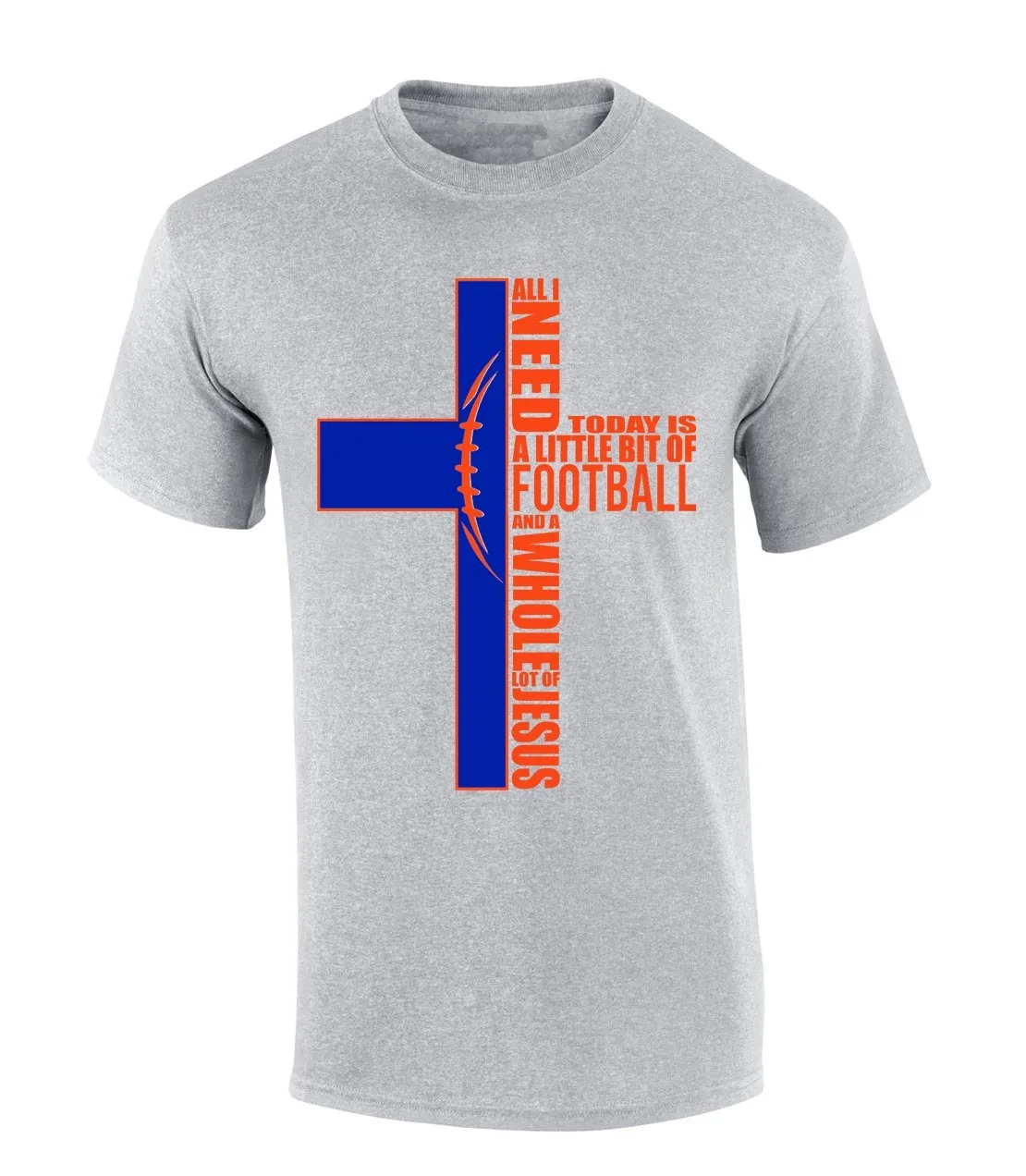 

Mens Christian Tshirt Football and Jesus Team Color Short Sleeve T-shirt _ High-end Luxury Is for Both Men and Women Top Y2k