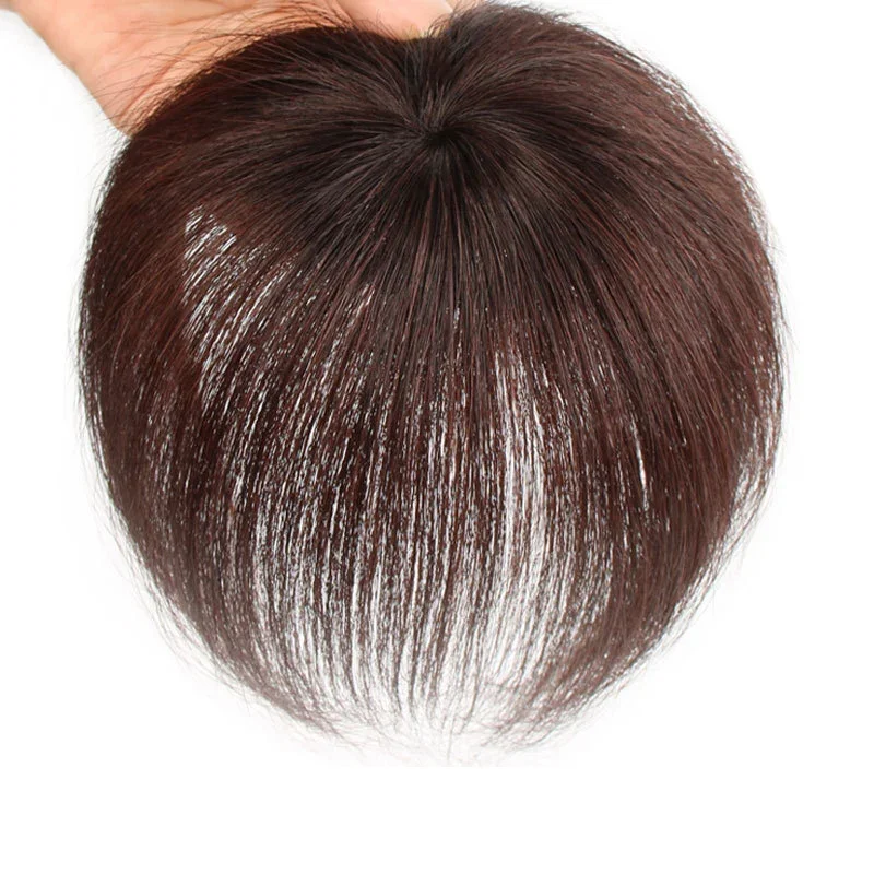 2 BB clips 100% human hair clip in topper for women 6 inches straight style human hair clip in hairpieces