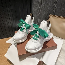 New Hugely Popular Chunky Sneakers Women Lace-up Comfortable Casual Shoes Women Fashion Vulcanized Shoes Zapatillas Mujer