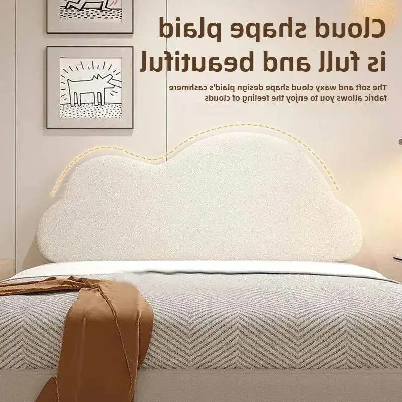 Pillow Creative Cloud Shape Bed Headboard Soft Backrest Cushion Anti-collision for Bedroom Tatami Modern Decor Home Furniture