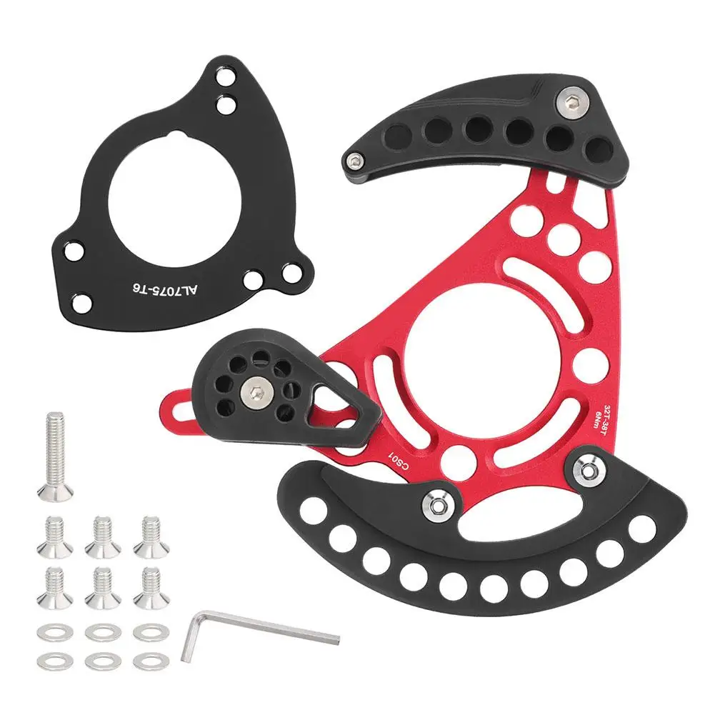 Aluminum Alloy Single Disc Chain Guide Bottom Bracket Compatibility Adapter Included Easy Installation For Bottom Bracket