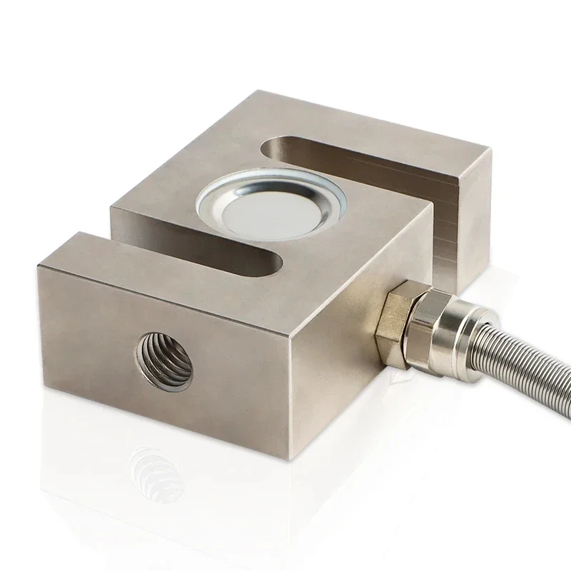 Alloy Steel S Type Load Cell, High Precision Tension Compression Weight Sensor, Pressure Force Transducer 200kg-10T